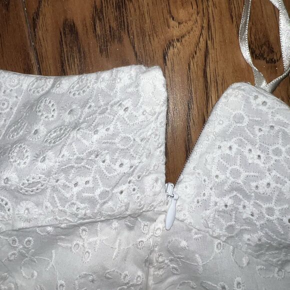 Ralph Lauren A Line Eyelet Womens Skirt White Size 16 NEW With Tags - Picture 6 of 8